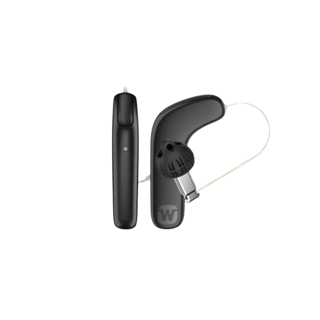 Widex Kit MRRLD 440 Smart RIC Rechargeable Hearing Aid - Premium Quality Direct Streaming Black Color Slim