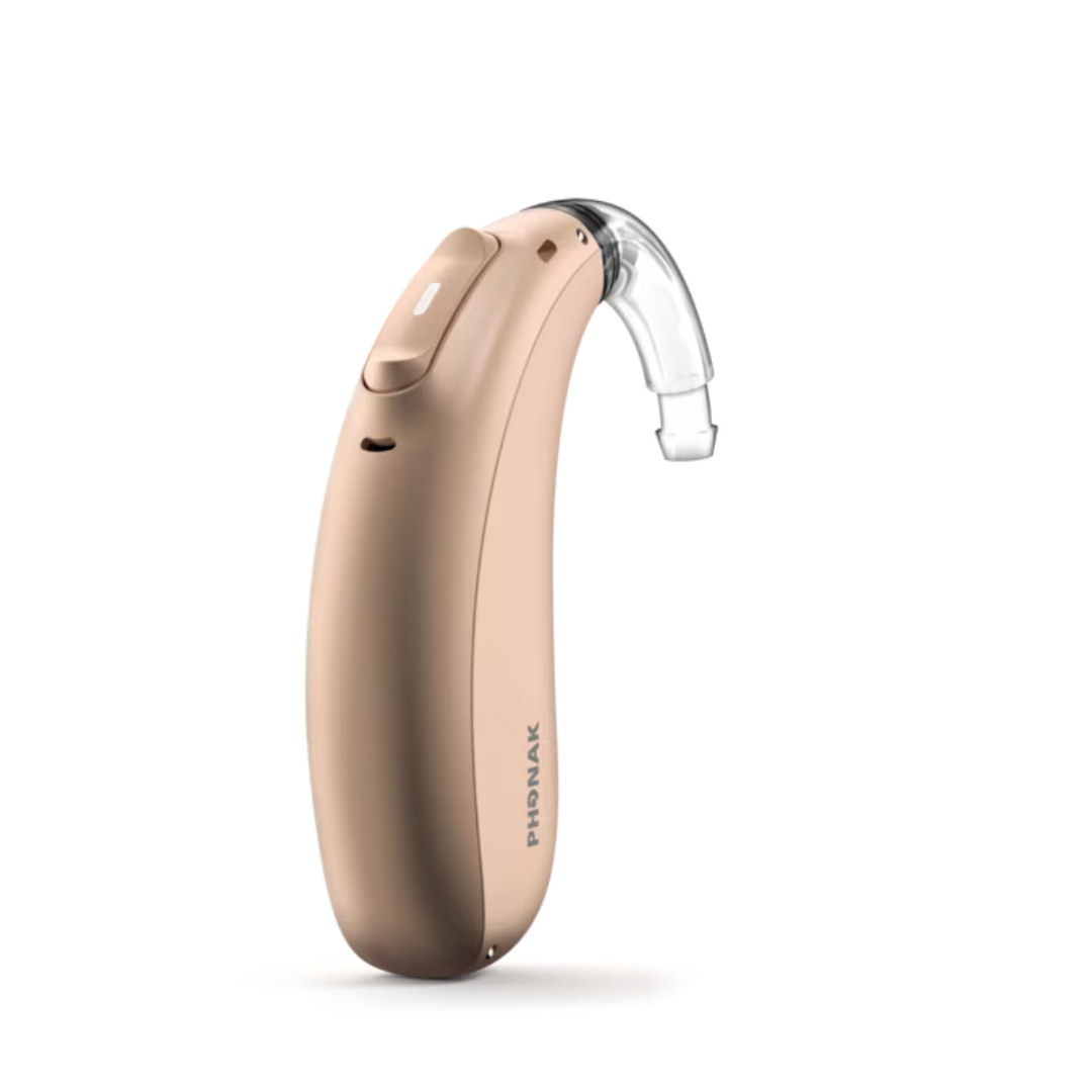 Phonak Paradise Naida P50-PR rechargeable hearing aid - HearUpUSA