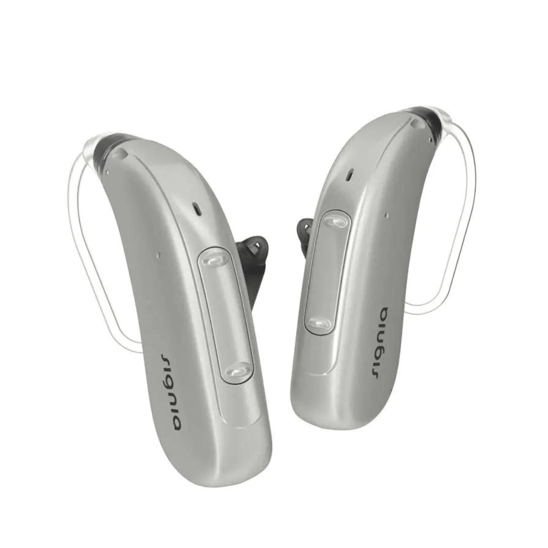 Signia Charge & Go Motion 1X Rechargeable BTE Hearing Aid - HearUpUSA